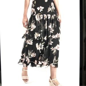 2 Ralph Lauren Whimsical Women Floral Tiered Skirt
